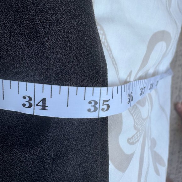 Alice & Olivia Black Ruched Long Sleeve Cocktail Dress - Picture 11 of 11